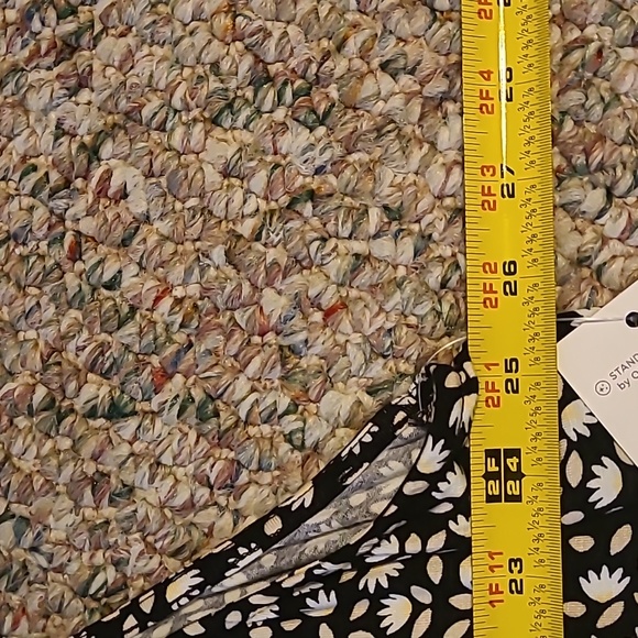 CROFT AND BARROW WOMENS PLUS SIZE BLACK & WHITE FLORAL TANK TOP SIZE 3X - Picture 9 of 12